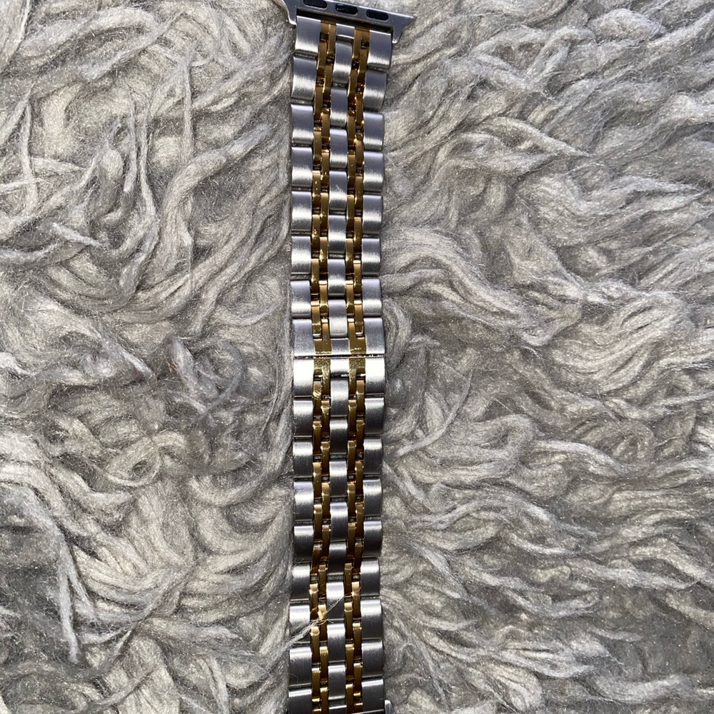 Gold and Silver Tone Apple Watch band